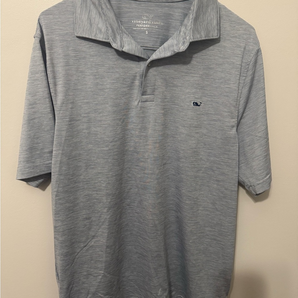 Vineyard Vines Men's Light Gray Polo Shirt